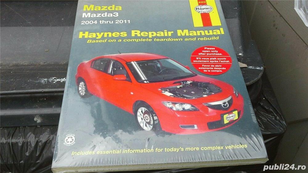 Haynes: Mazda 3 anii 2004-2011; MX-5 anii 1989-2005, manuale reparatii auto 