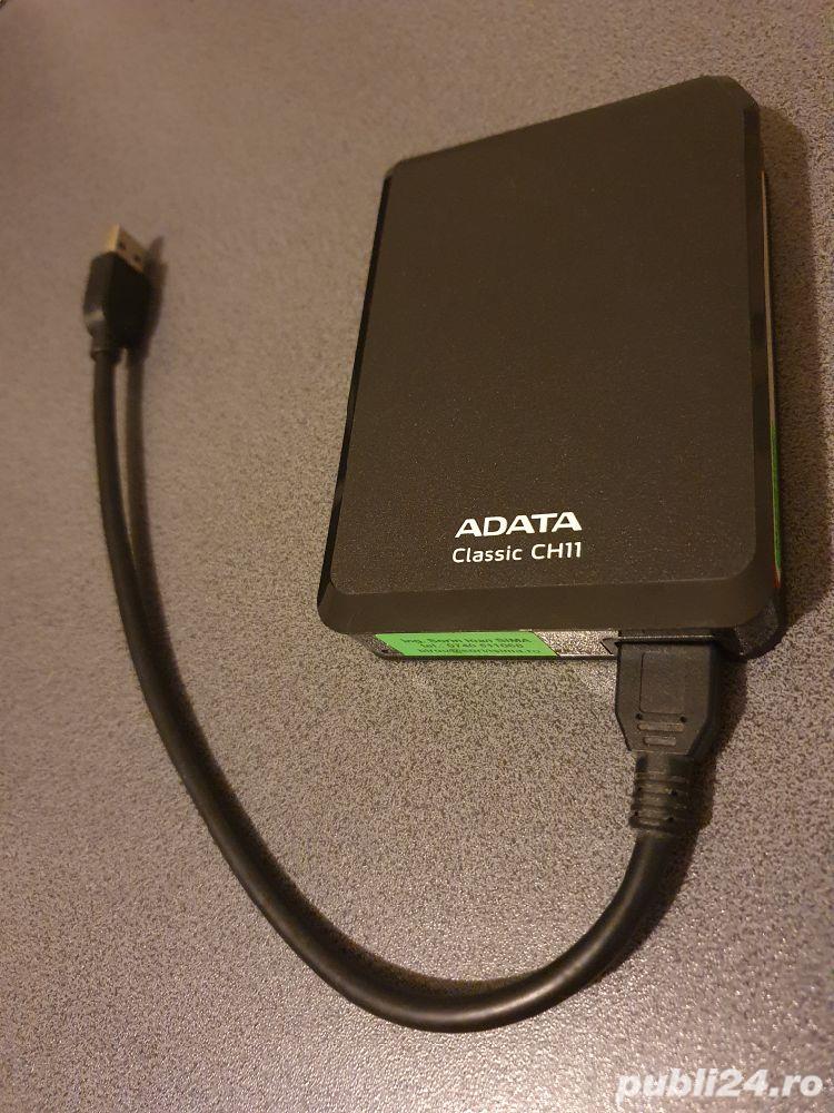 Hdd Extern Adata CH11 1000Gb folosit foarte putin, 24 zile cumulat, tinut un husa, doar pt backup