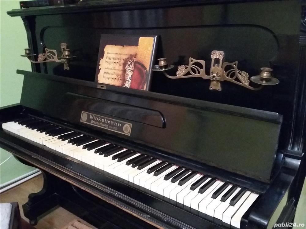 Vând-Pianină foarte veche Winkelmann,de colectie