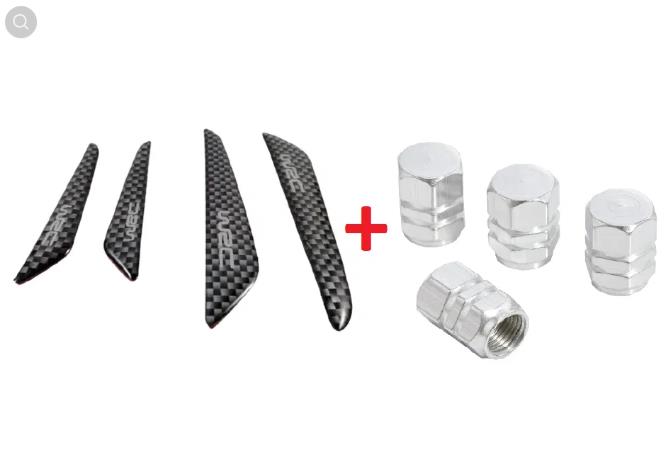 Set benzi protectie portiera usi auto + set capace ventil jante roti 