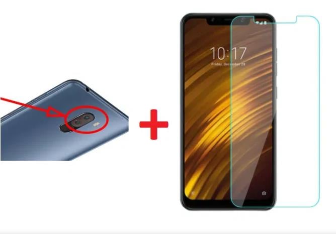 Geam inlocuire sticla camera foto Xiaomi Pocophone F1, Poco F1 + FOLIE