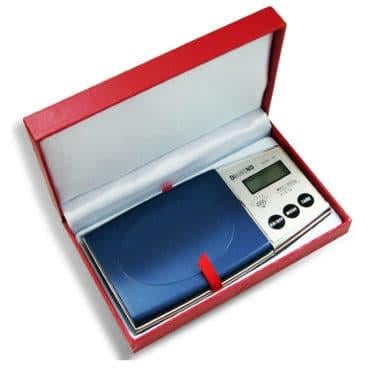 Cantar bijuterii Diamond cutie rosie 0.1g 500g afisaj LCD iluminat Posibilitate schimbare unitate de