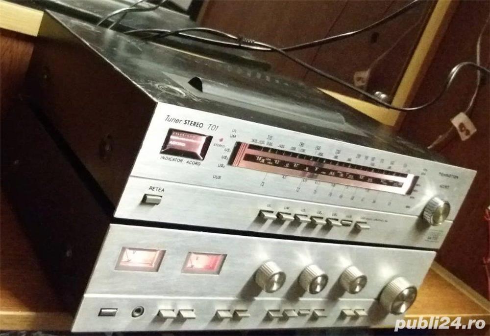 Amplificator Tehnoton Stereo A01-intrare pick-up magnetic si ceramic tuner Sony Panasonic LG JVC