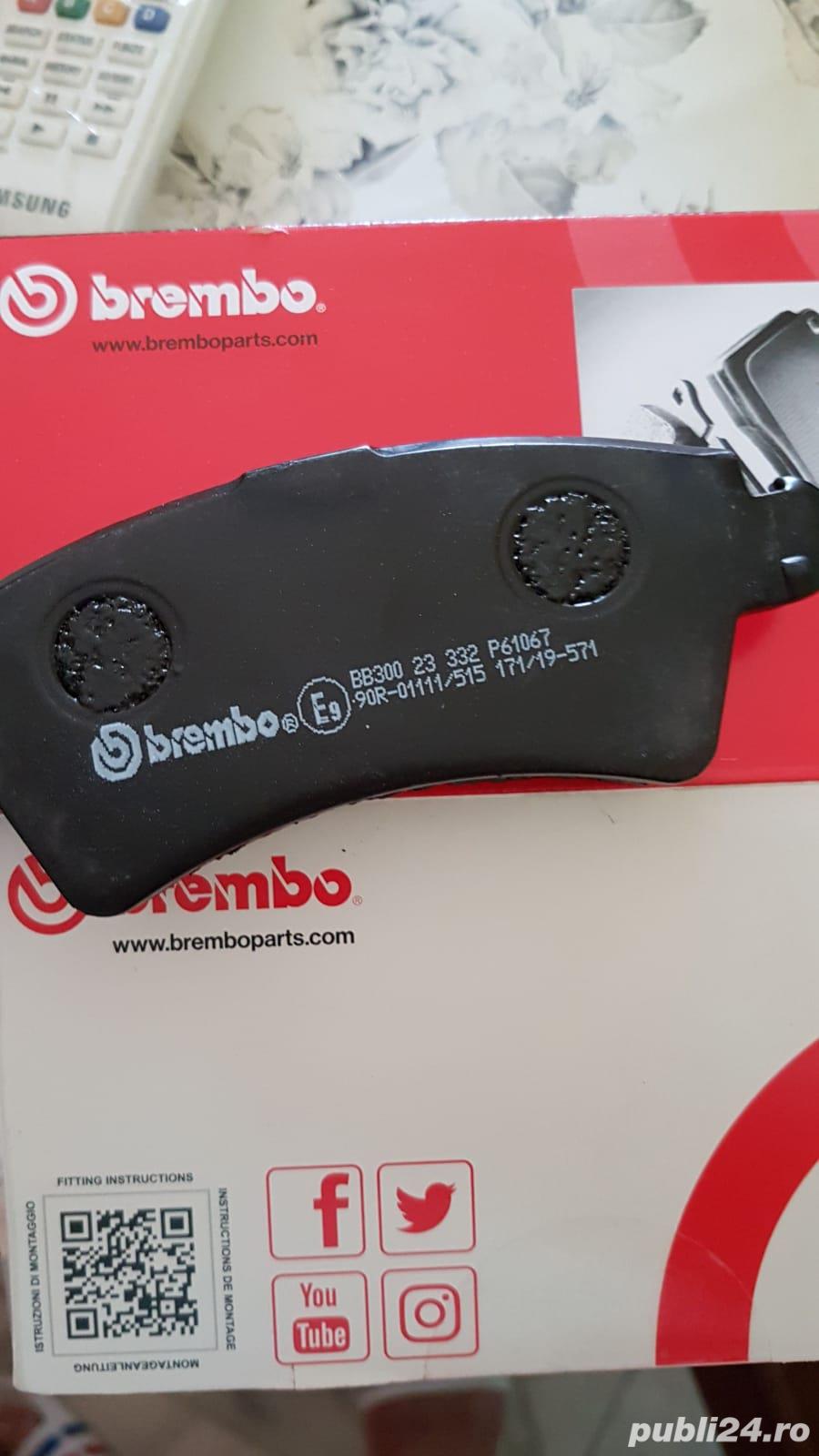 Discuri ventilate 266mm,placute frane Brembo si accesorii noi si folosite Peugeot 206 2.0HDI