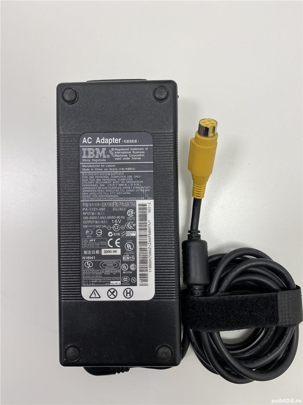 Incarcator Lenovo 02K7093 PA-1121-06I 120W 7.5A 16V