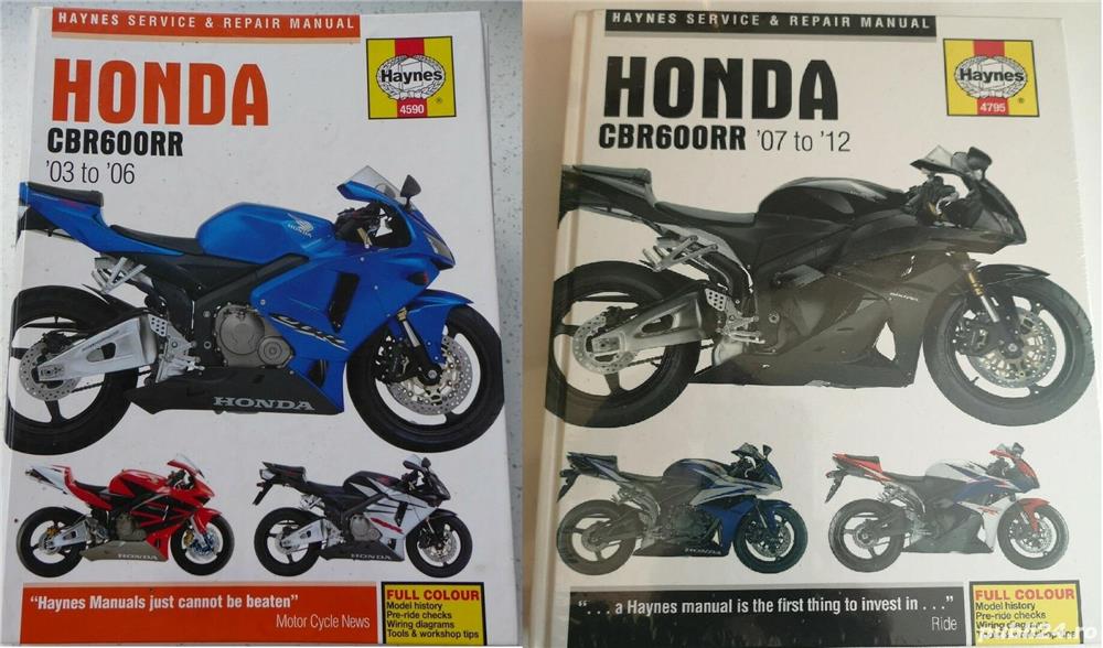 Manuale reparatii moto Haynes pt. Honda CBR600RR 2007-2012 si altele