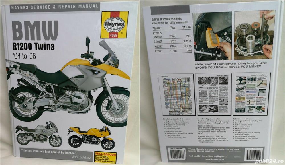 Manuale reparatii moto Haynes pt. BMW Twins