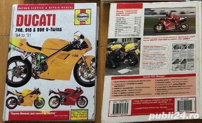 Manuale moto Haynes Ducati V-Twins; Triumph Triples & Fours, Daytona, Speed Triple, Sprint, Tiger