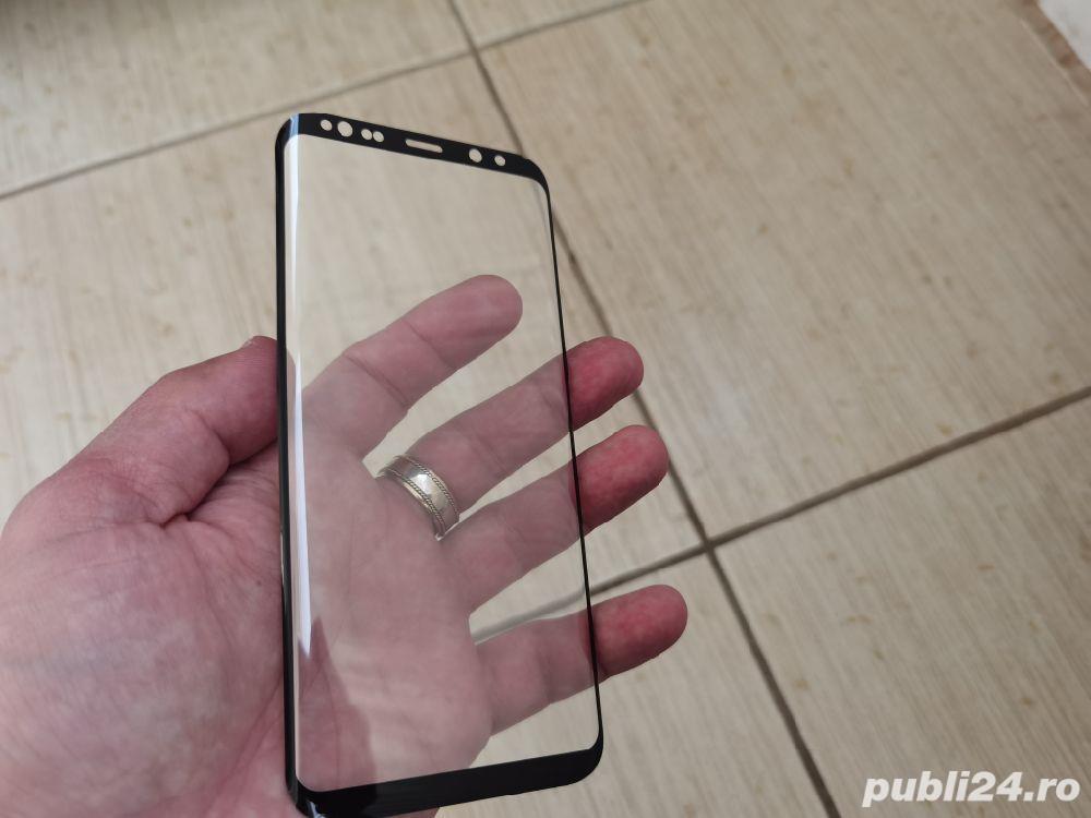 Folie de sticlă full cover pt Samsung Galaxy S8+ Plus, S9 Plus și Galaxy Note 8 
