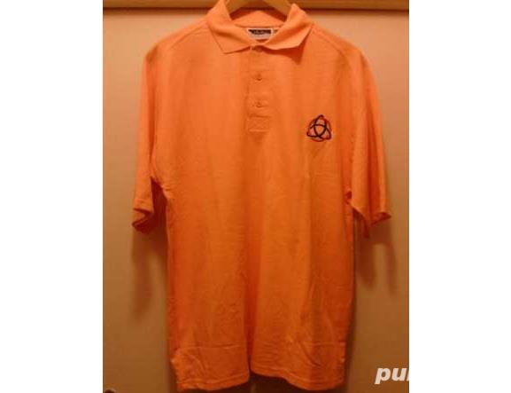 Bluza tricou nou Anglia Penthouse Polo Old Gold galben portocaliu marimea L pt. echipe sportive
