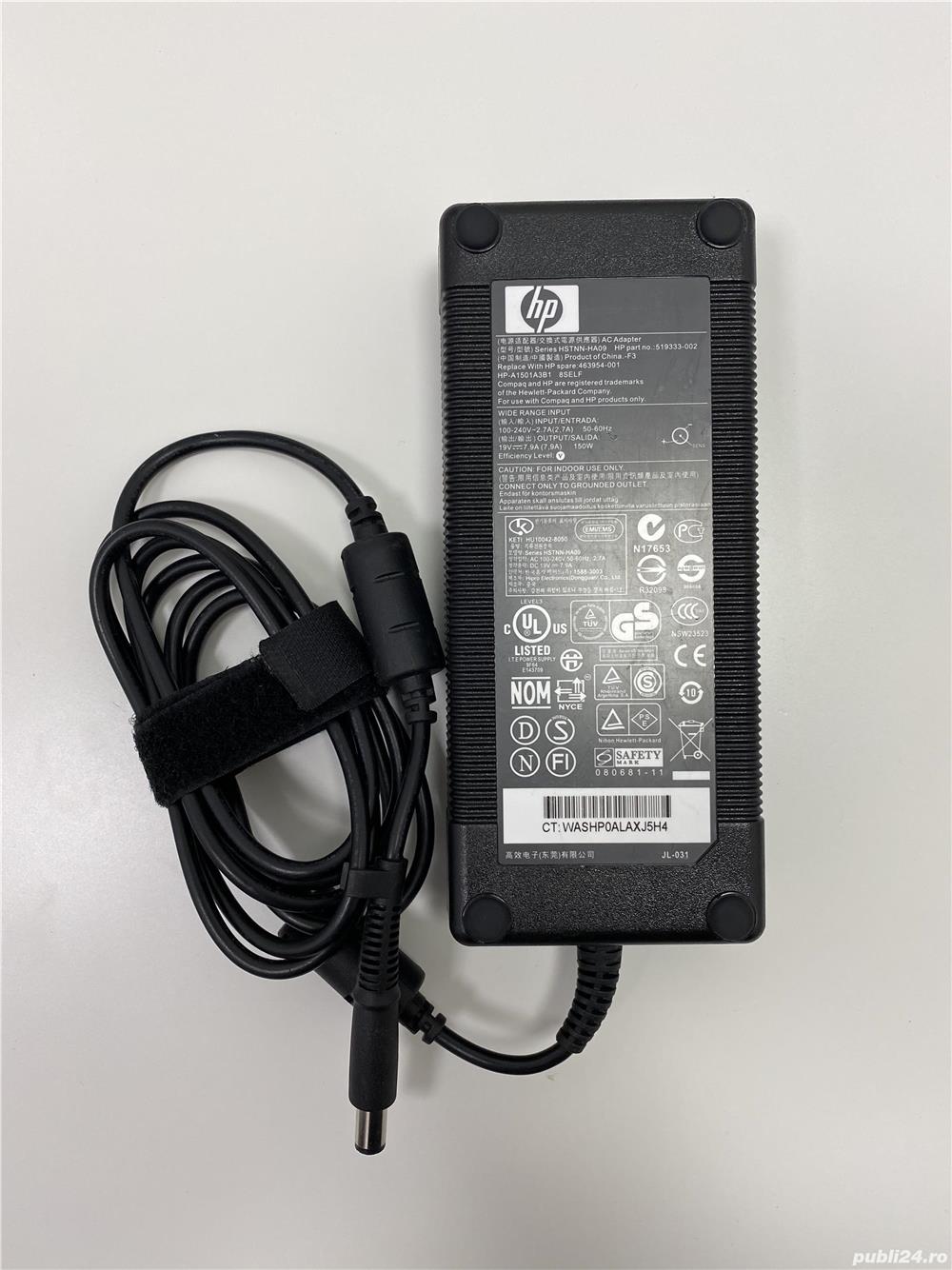 Incarcator laptop original HP HSTNN-HA09 19v 7.9A 150w 