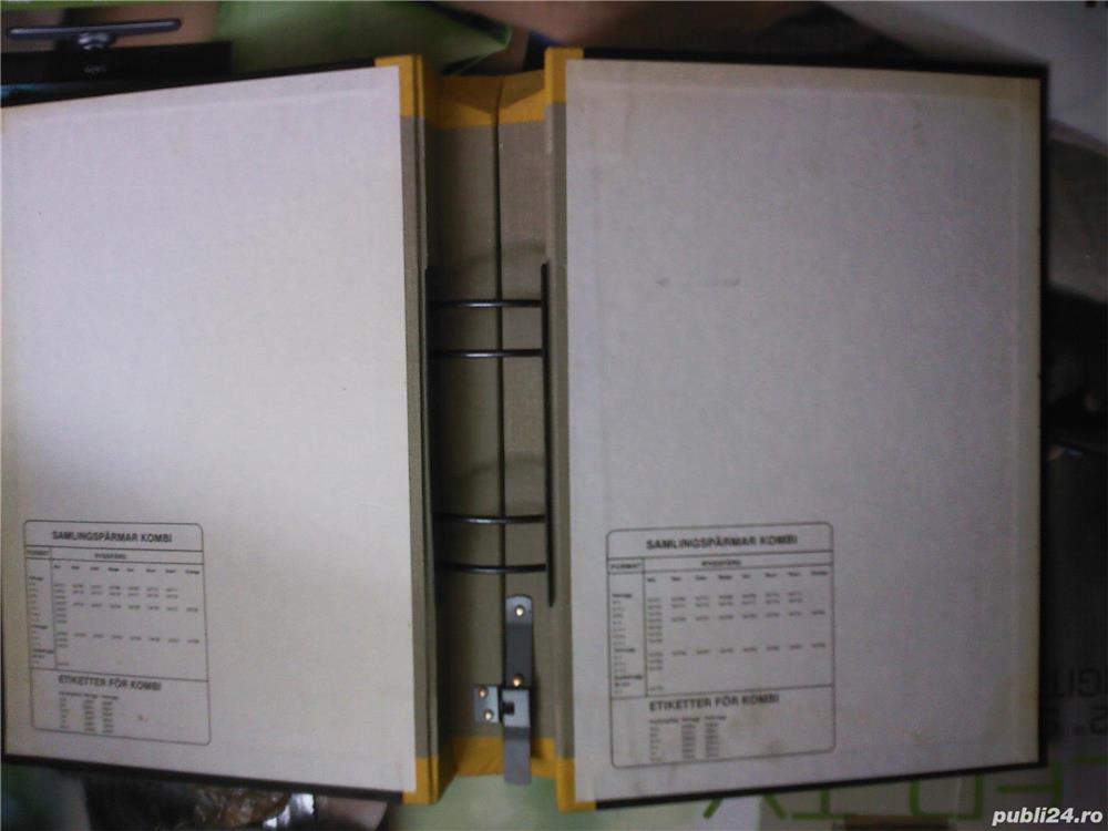 Dosar de arhivare solid cartonat panzat cu 4 clame de prindere pt. indosariere perfecta de coli A4