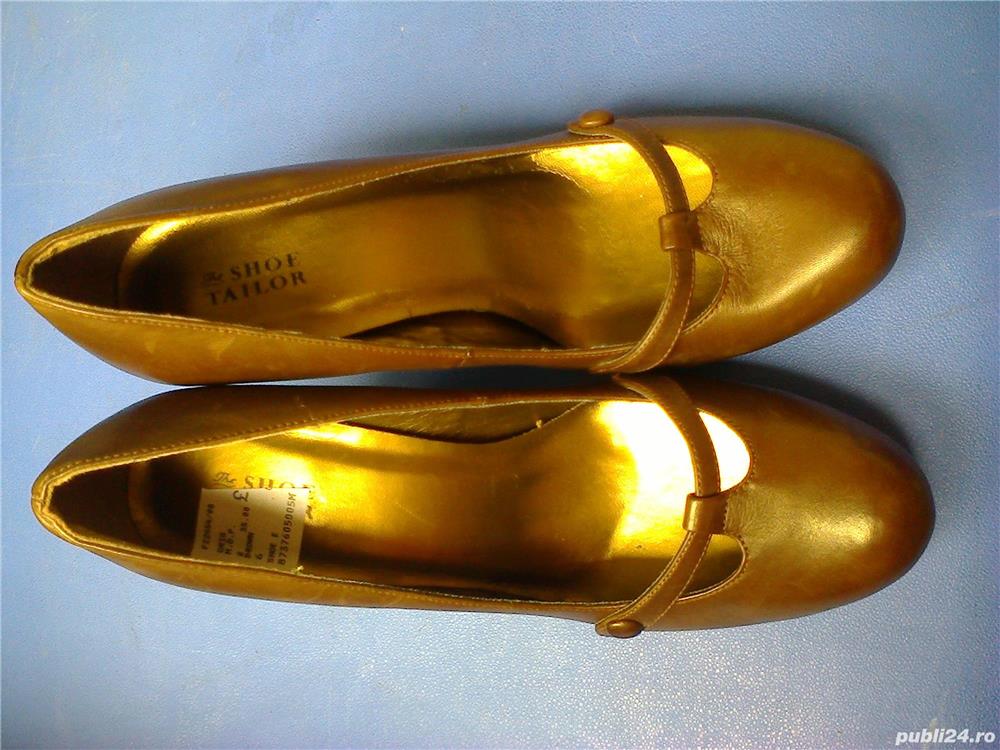Pantofi dama noi The Shoe Tailor Anglia, din piele naturala nr. 39 maro