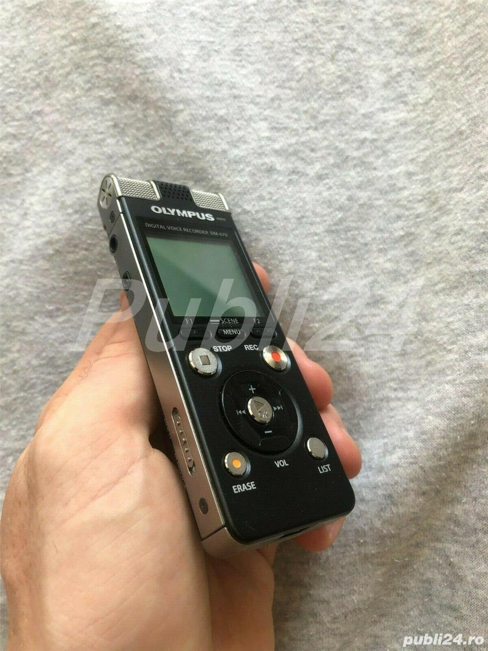 Ieftin Olympus dm-670 reportofon negru de aluminiu 3 microfoane