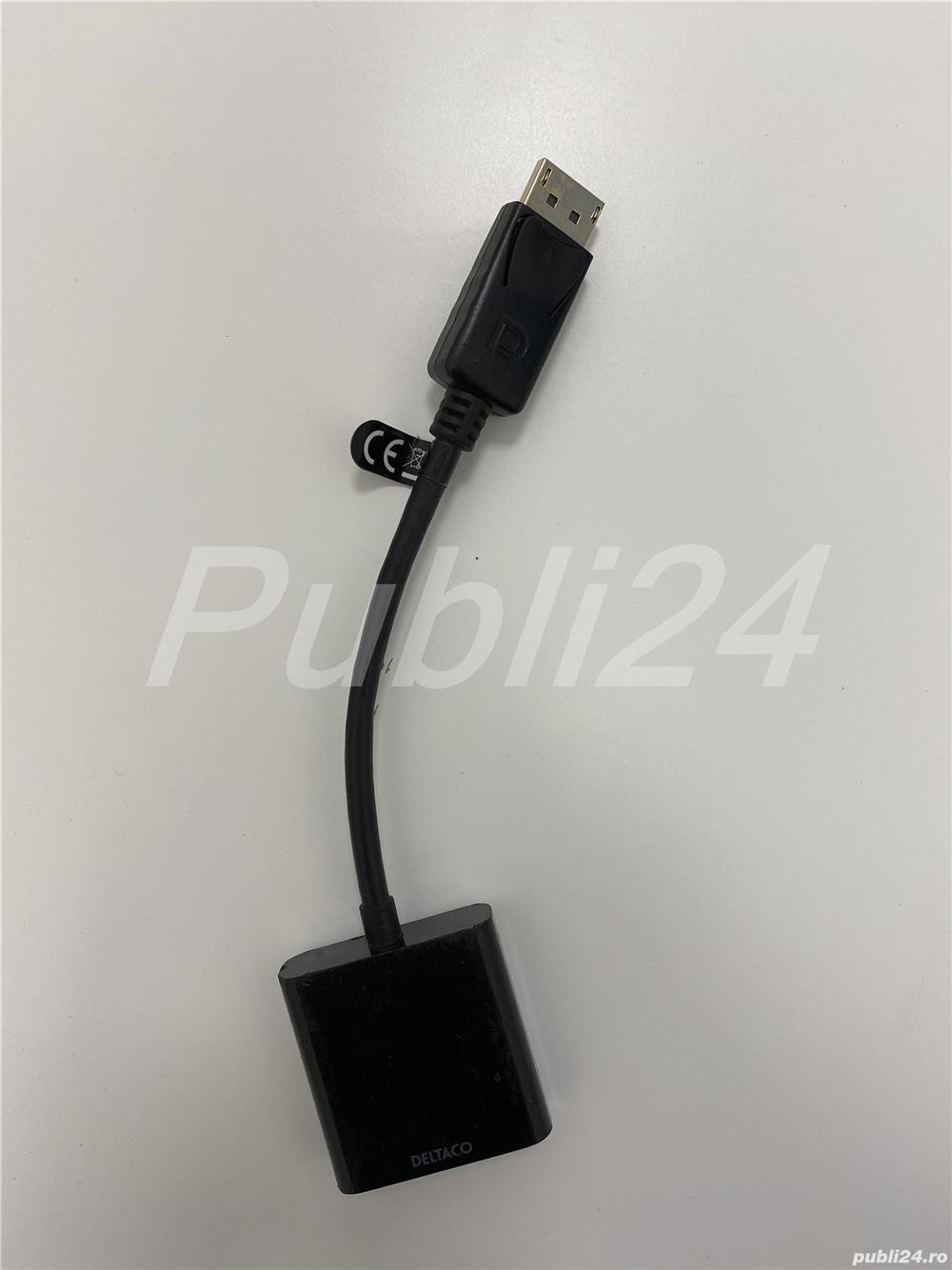 Adaptor DELTACO, DisplayPort  la VGA 15 pini 