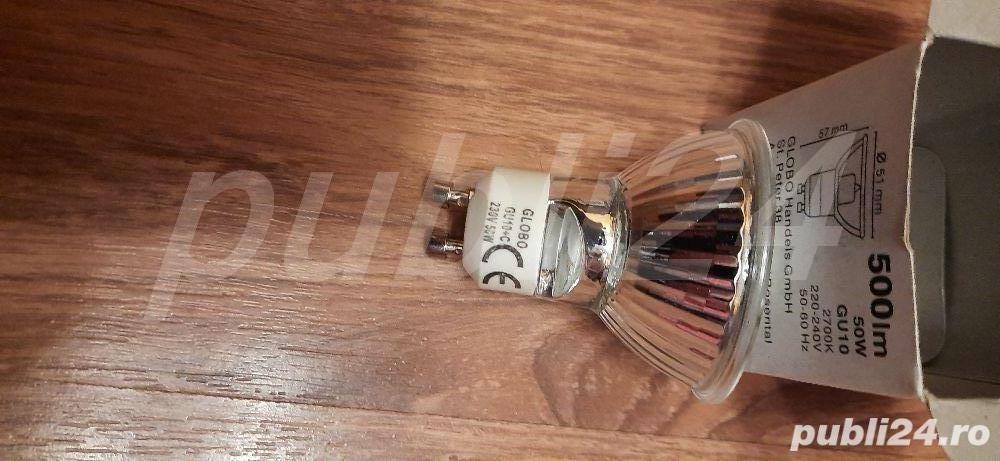 Bec halogen GU10/ 50W/ 28W, 230V,Nou!