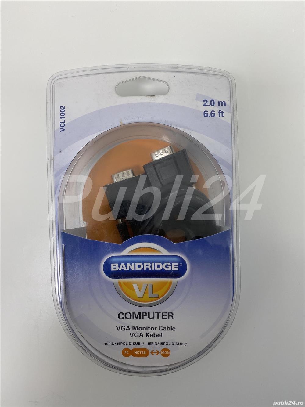 Cablu Monitor 15Pin BANDRIDGE 2.0m 