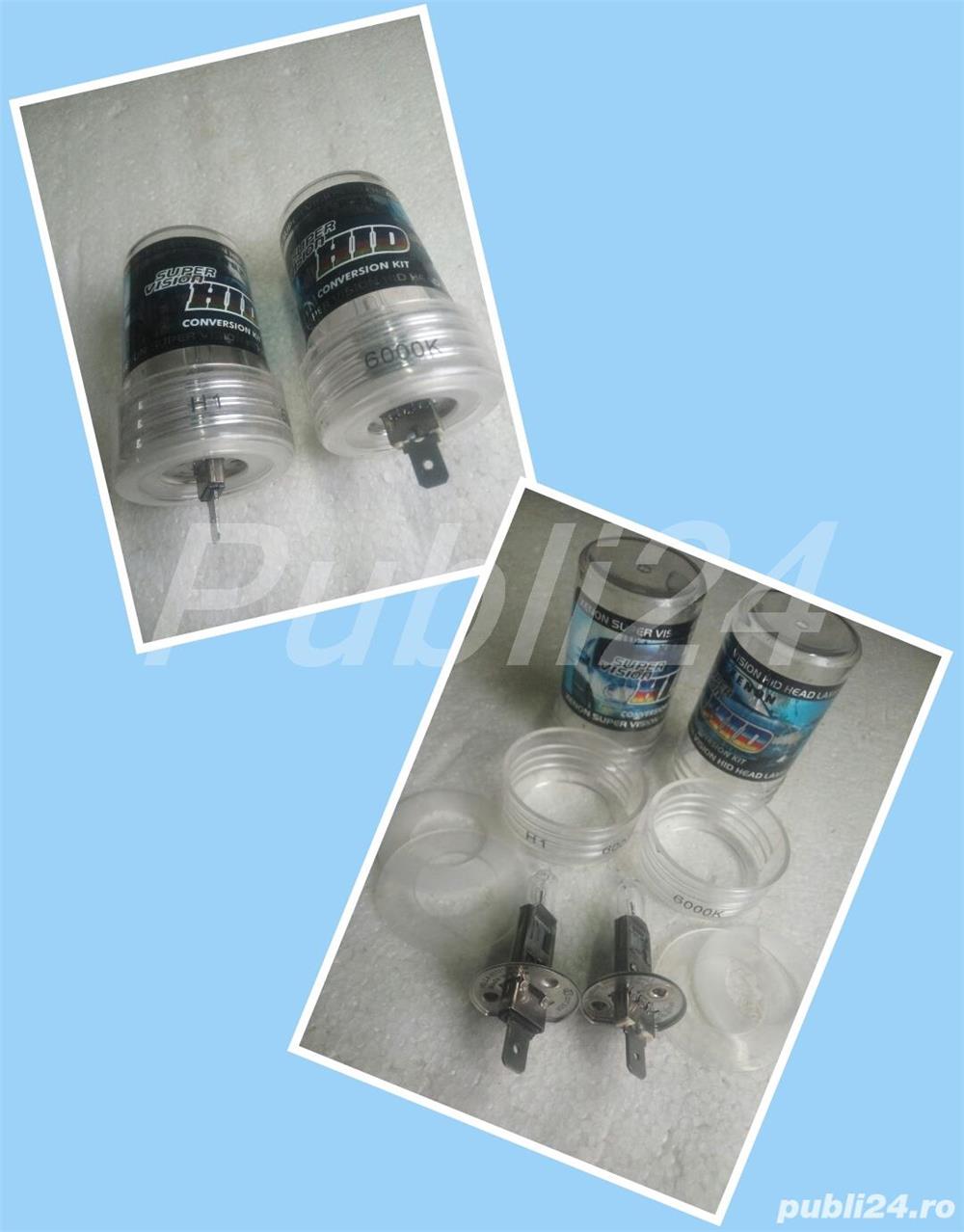 Bec xenon super vision hid head 12v 55w 6000k h1 metalic