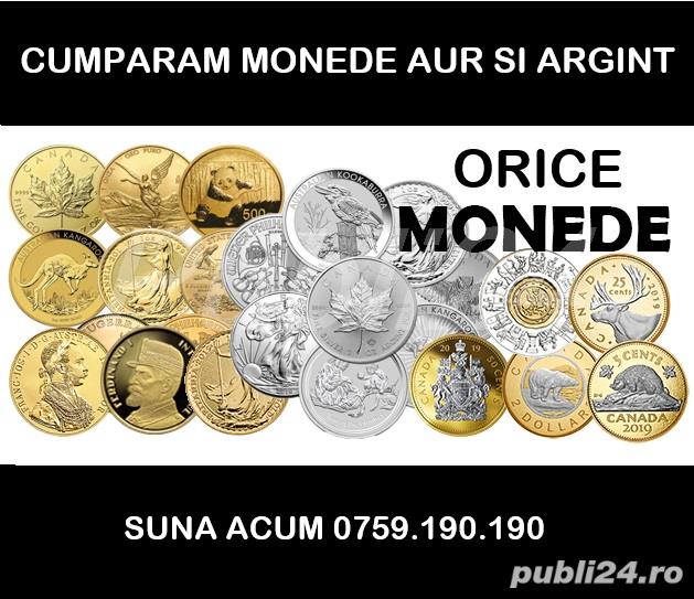 Cumparam monede aur sau argint 650 lei gr orice moneda de valoare