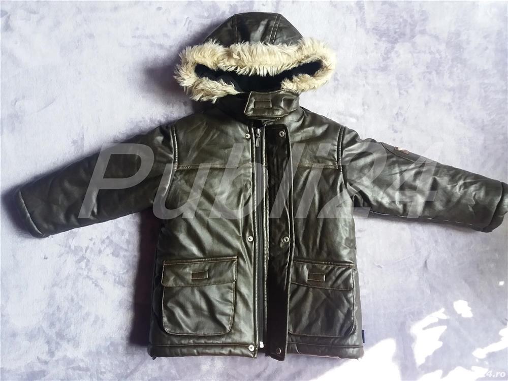 geaca piele ecologica,pantaloni 116(5-6 ani)