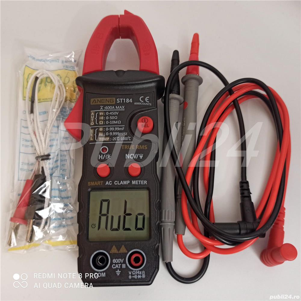 Digital Current Clamp Meter, nou, TRUE RMS, 6000 Counts