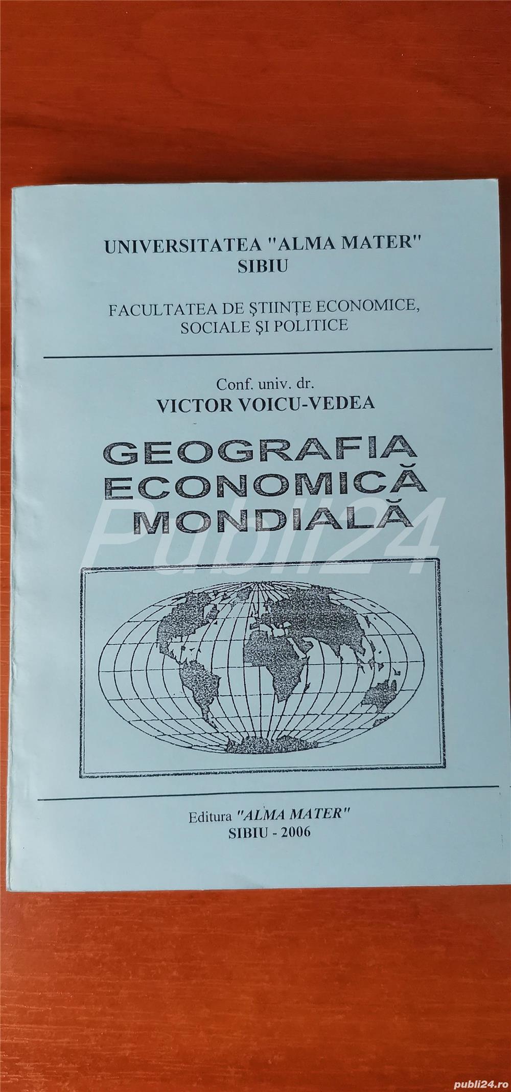 Geografia economica mondiala Universitatea Alma Mater Sibiu