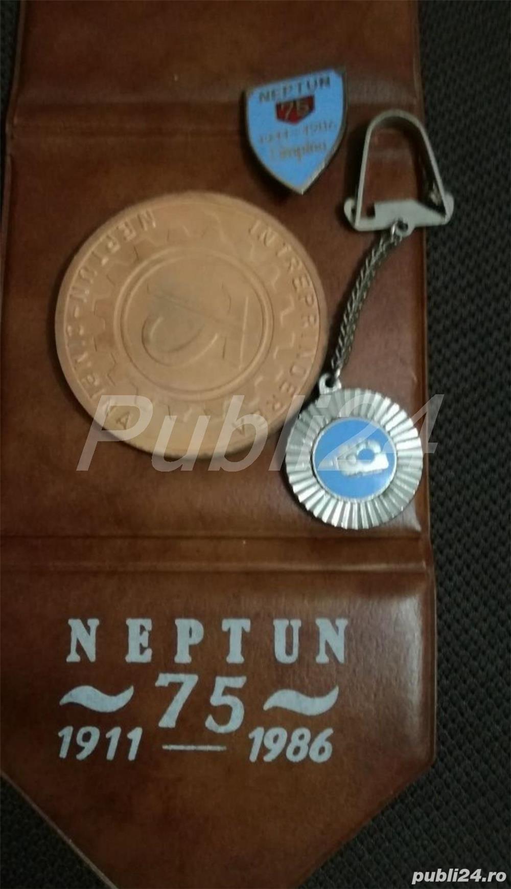 Intreprinderea Neptun Cimpina-75,insigna,breloc si medalie