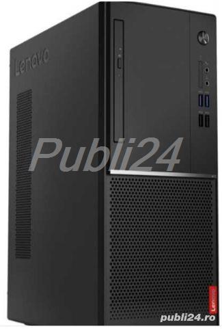 Sistem Desktop Lenovo, nou, cu windows 10 Pro preinstalat, monitor LCD 22" Philips