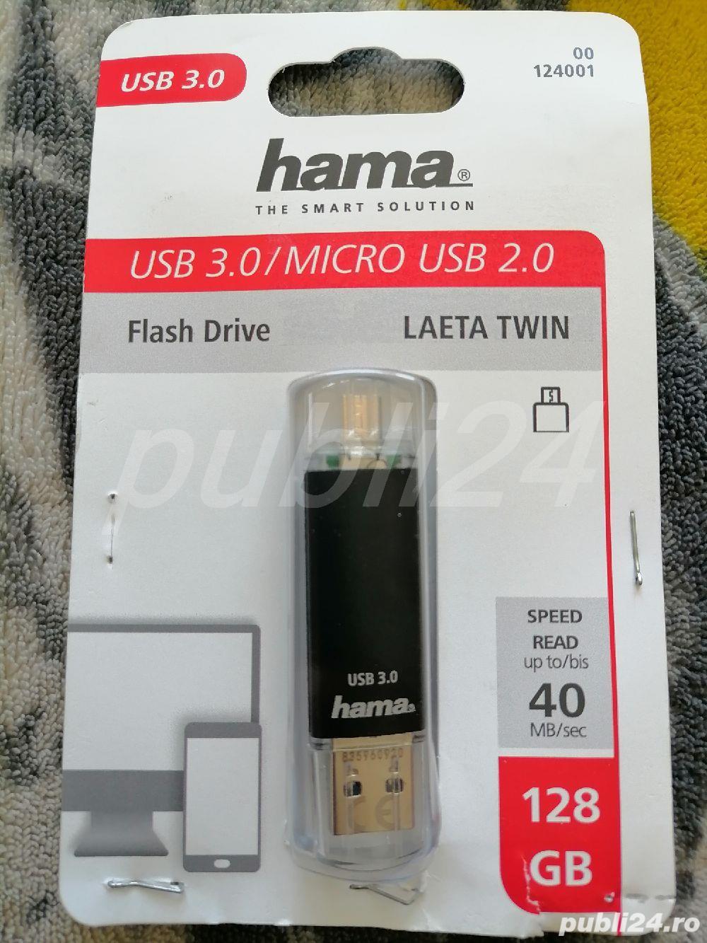Vând stick memorie USB 128 Gb, nou nouț. 