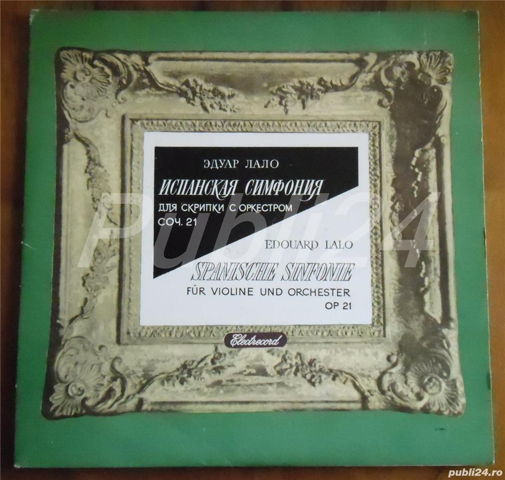 Disc vinil - Edouard Lalo   Simfonia Spaniolă
