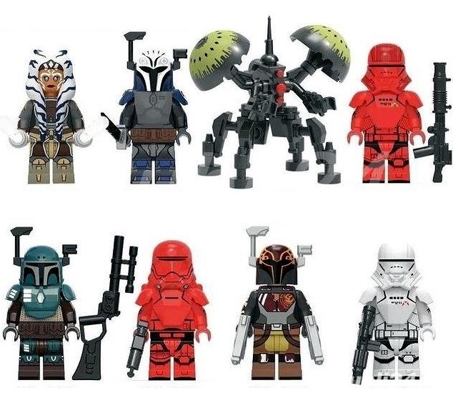 Set 8 Minifigurine tip Lego Star Wars cu Buzz Droid si Ahsoka Tano
