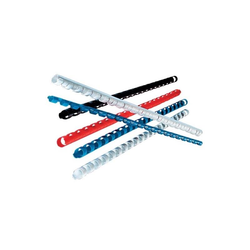 Inele din plastic pentru indosariere diametru 8 mm, set 100 bucati