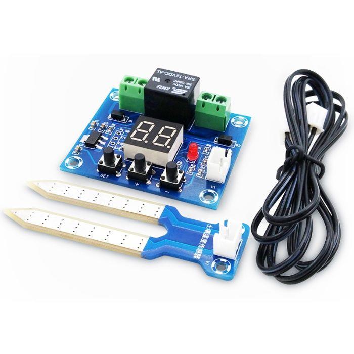 Modul senzor umiditate sol cu releu pt sistem irigatie automat controler irigare