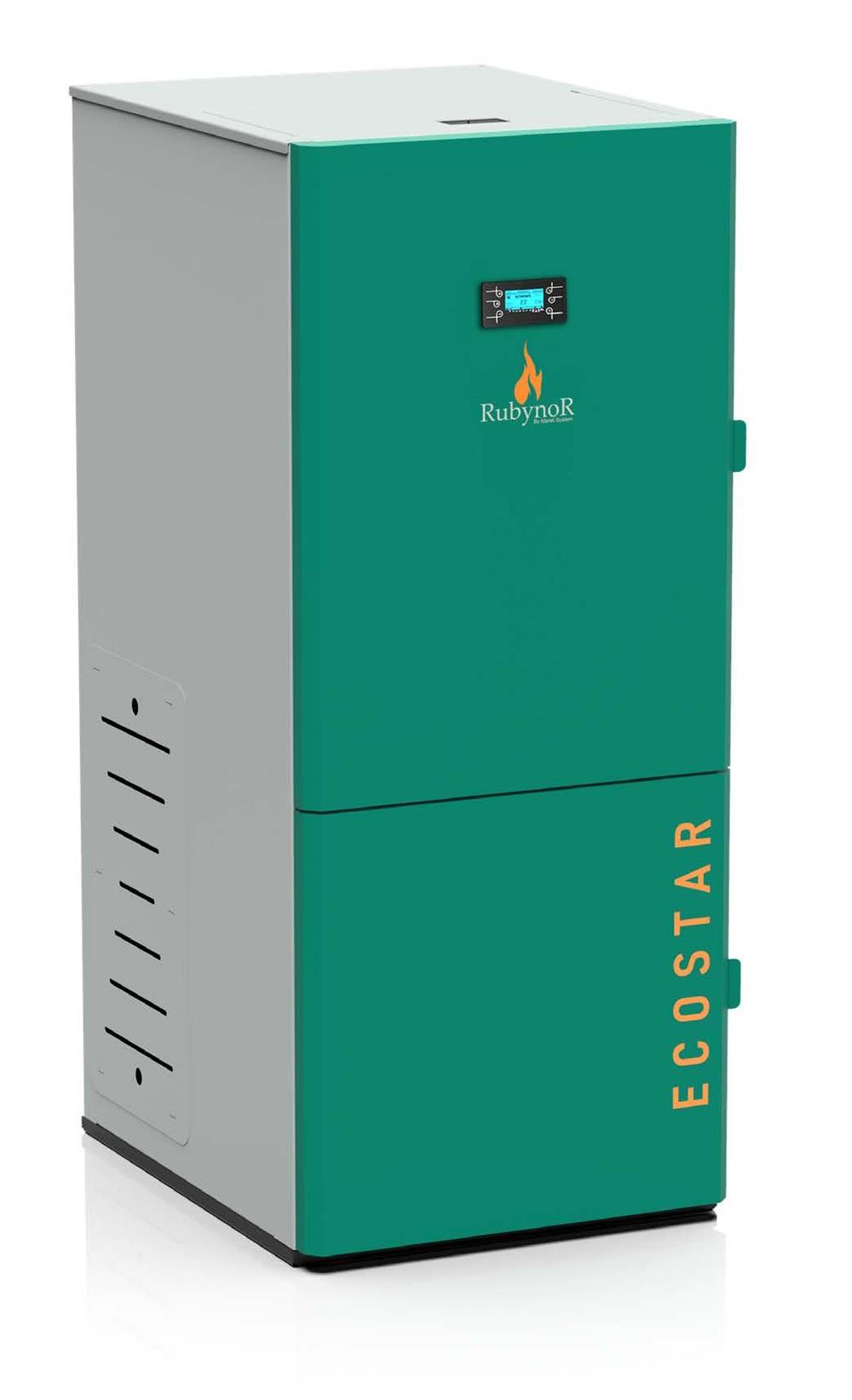 Centrala pe peleti compacta Mareli Premium RubynoR SBN 20-35KW