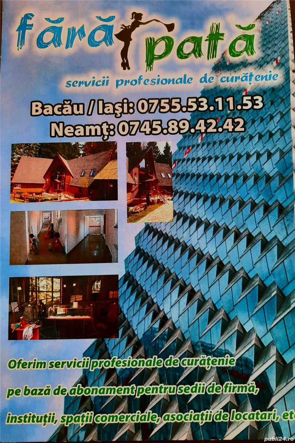 Serviciii de intretinere si curatenie 