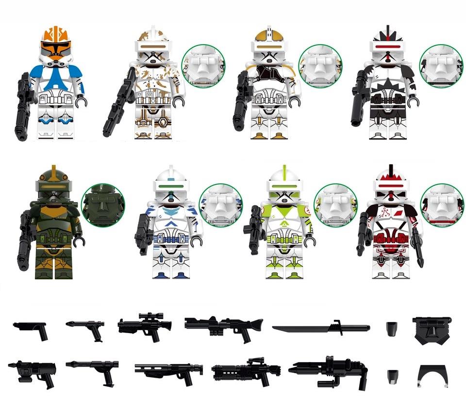 Set 8 Minifigurine tip Lego Star Wars Ashoka's Clone Troopers