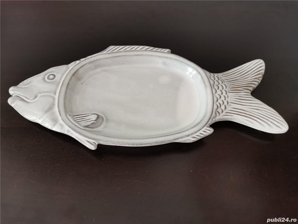 Platou vintage handmade portelan Franta