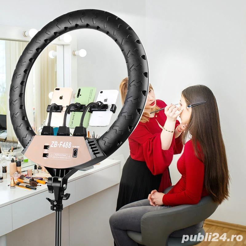 Lampa circulara led 47cm telecomanda  Ring Light  circulara makeup intagram tiktok