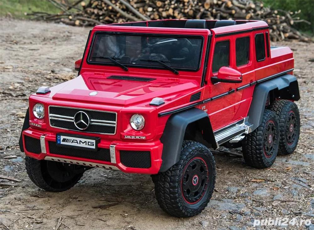 Masinuta electrica pentru copii Mercedes G63 6x6 Premium 180W #RED