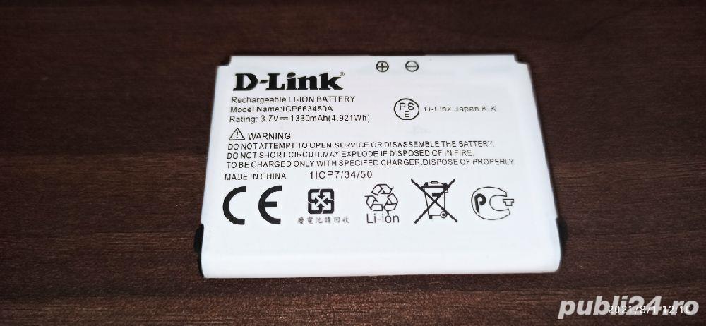 Baterie,acumulator D-link 3,7v 1330mAh Model: ICP663450A  Baterie,acumulator D-link 3,7v 1330mAh Mod