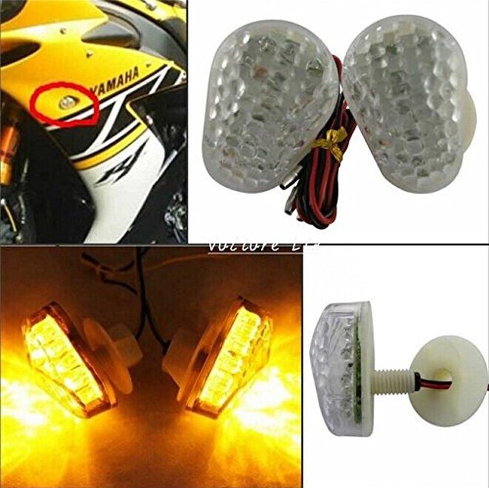 Semnalizari moto incorporate in carena led CLEAR honda suzuki yamaha kawsaki
