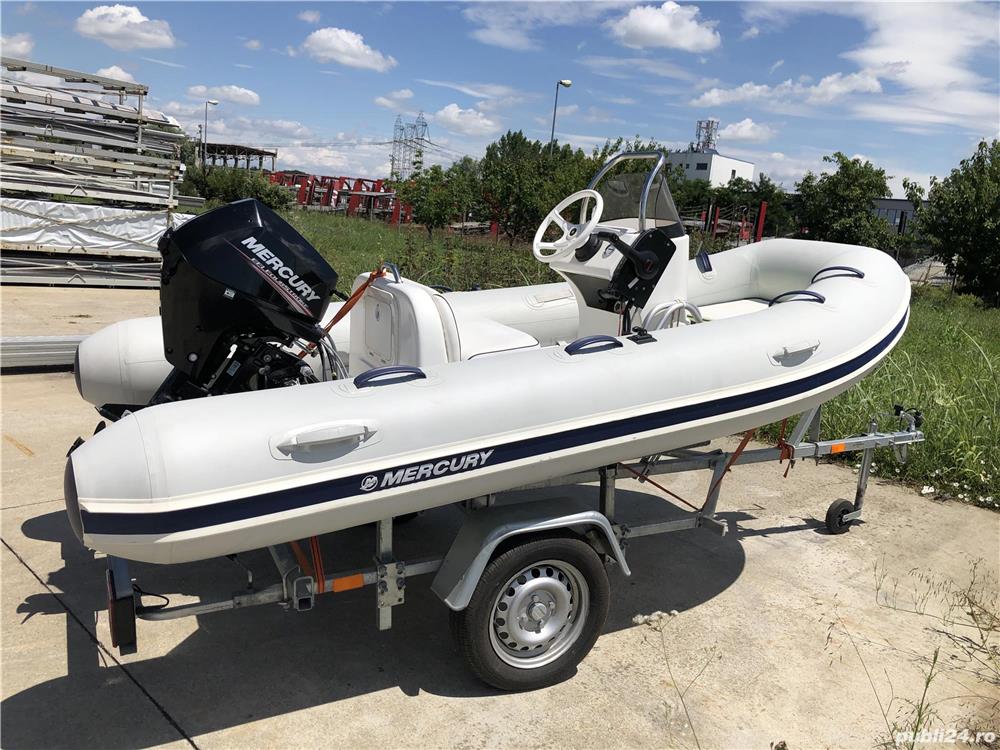 Vand RIB Mercury 3.4, motor Mercury 20CP, 4 timpi + peridoc