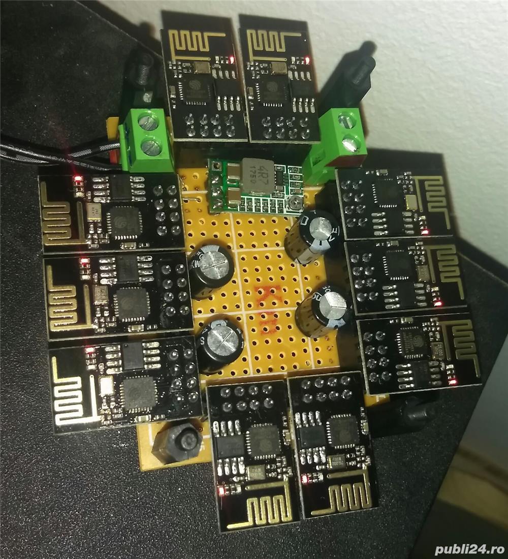 Rig minare duco 10 x esp8266-01 stackable tower