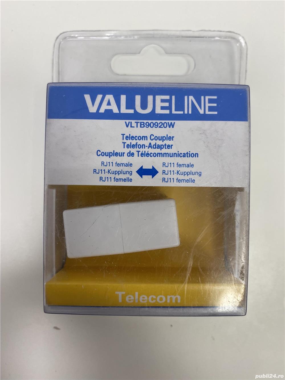 Conector RJ11 F - RJ11 F Telefon Valueline VLTB90920W / (1619)