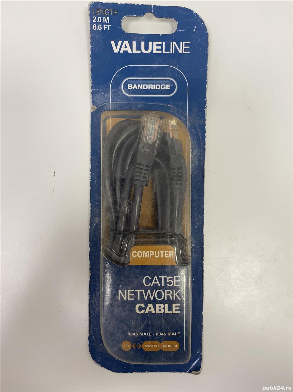 Cablu de rețea CAT5E Bandridge VCL7102 / 2m (517)