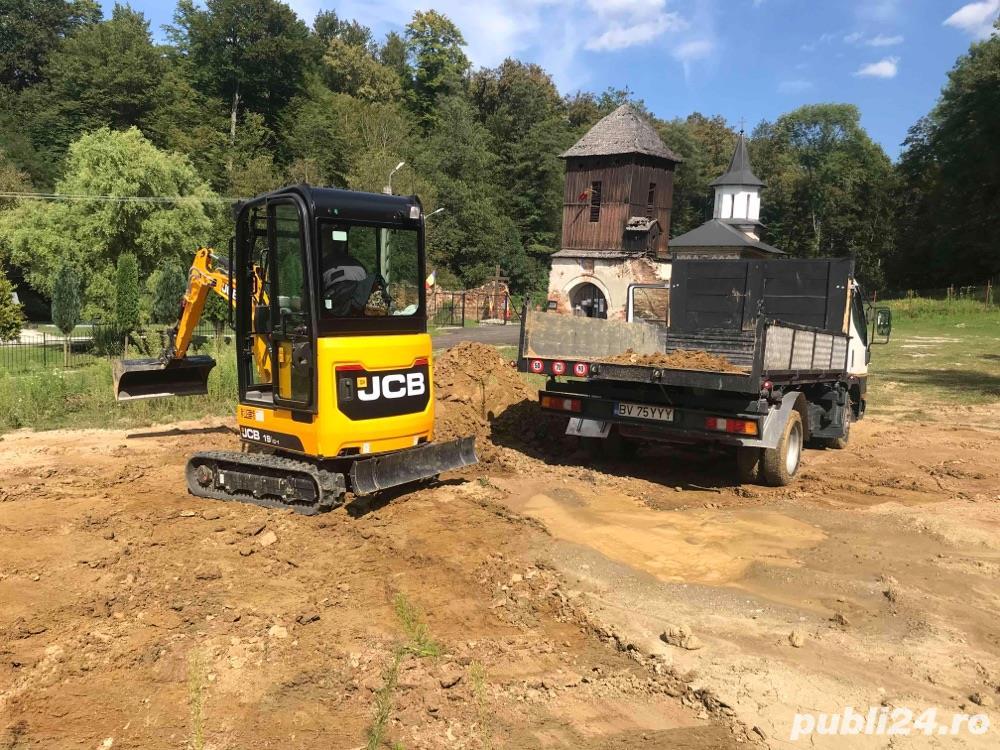Execut diverse lucrari cu miniexcavator