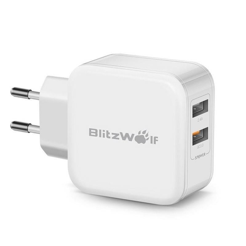 BlitzWolf Incarcator retea 2 x USB 30W NOU-SIGILAT