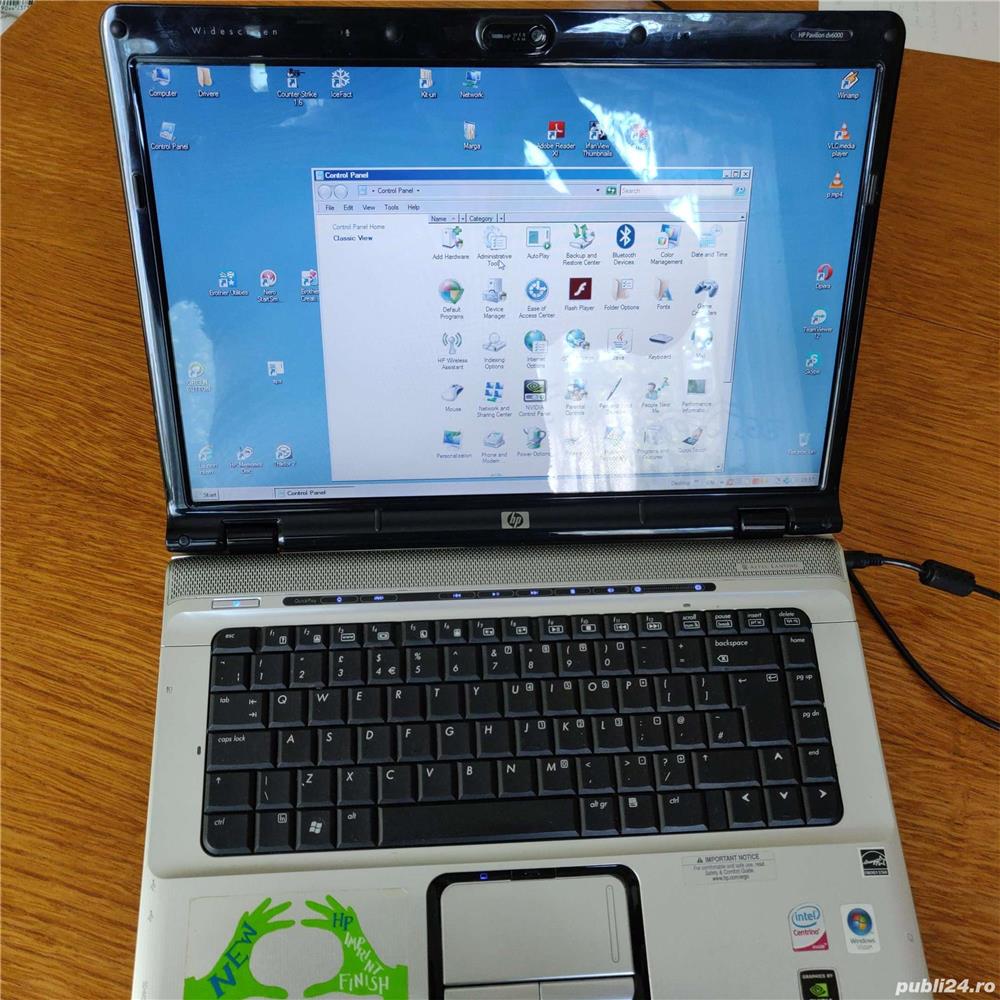 Laptop  HP Pavilion dv6700 , memorie 2 GB DDR2