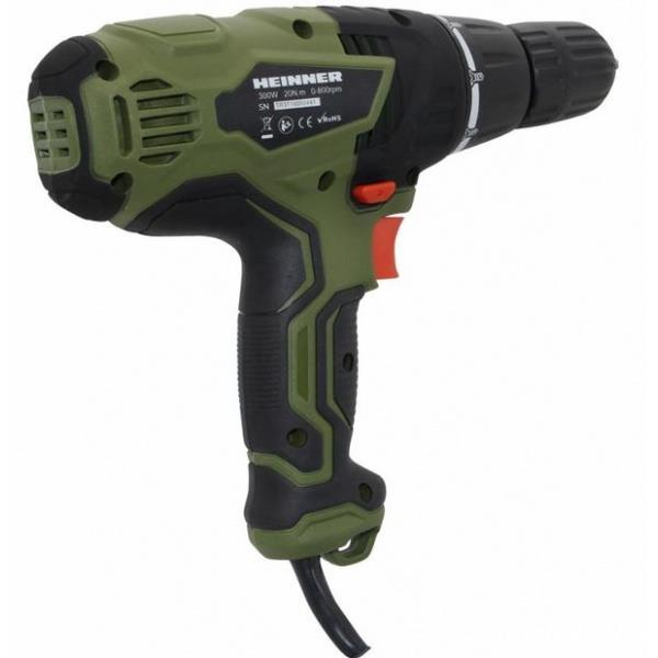Masina de gaurit si insurubat (bormasina) Heinner , 300 W, 800 RPM, 20 Nm