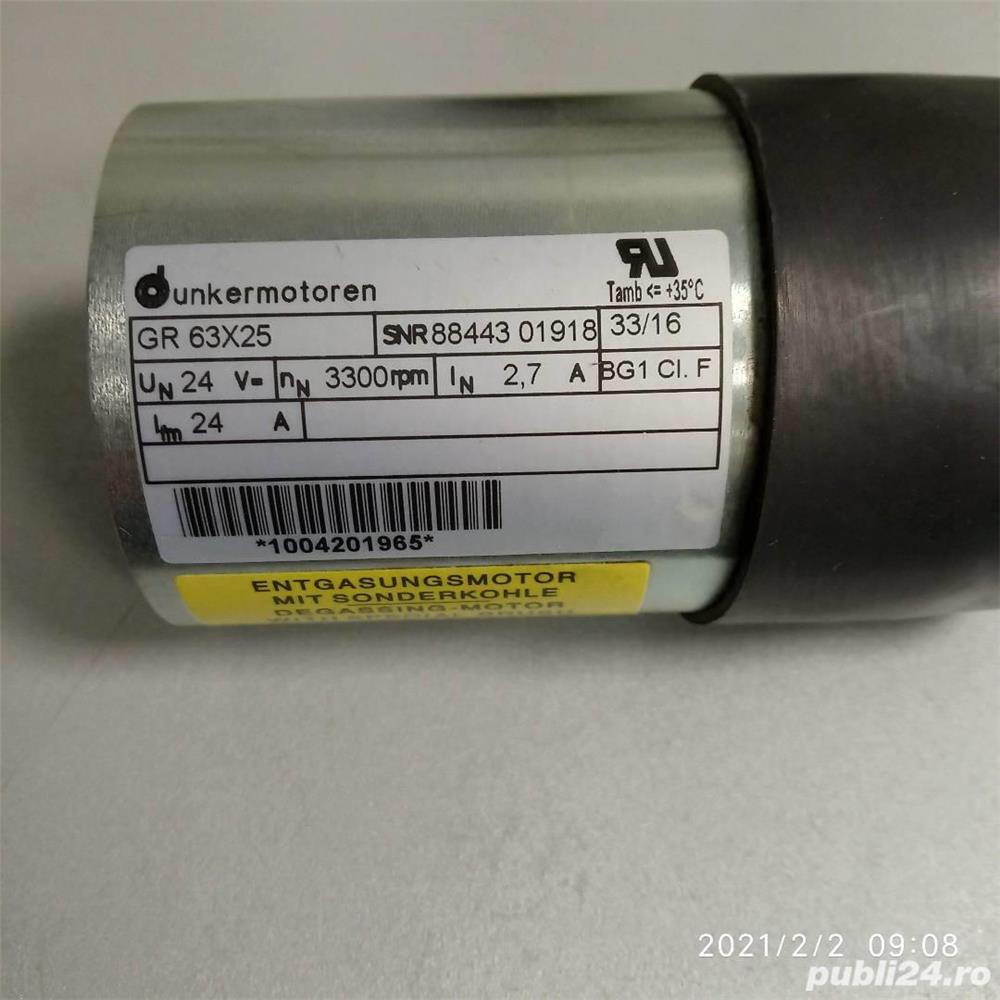 Motor 12 - 24Vc.c., 3300rot min. Și motor brushless.